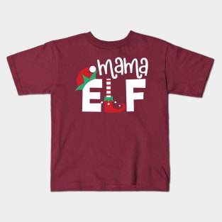 Mama elf Christmas Kids T-Shirt